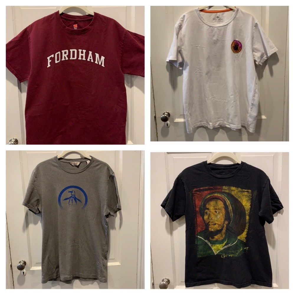 4 Men’s Graphic T-Shirts Medium & Large